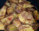 A picture of step 2 of Dankalin Hausa with egg.