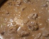 A picture of step 5 of Buttermilk Meatballs in Gravy.