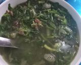 Hình bước làm 6 của món Canh cải thịt nạc tái chế từ thịt rang♻