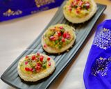 A picture of step 5 of Cheesy Samose Bite Chaat.