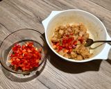 Kolbászos csirkemell sütőben recept fázis 2 fotója