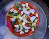 A picture of step 6 of Uttapam pizza.