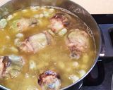 Foto del paso 5 de la receta Alcachofas rellenas guisadas con habas