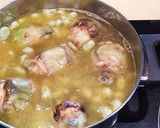 Foto del paso 5 de la receta: Alcachofas rellenas guisadas con habas