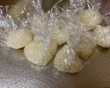 A picture of step 2 of Fruits Coconut Milk with Sweet Sticky Rice.