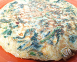 Foto del paso 2 de la receta: Bocata de tortilla de espinacas al curry