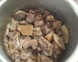 A picture of step 1 of Spicy Mbuzi Ulaya aka Pork Meat, with some honey#authormarathon#.