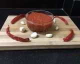 A picture of step 3 of Garlic chutney.