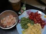 Gulai udang, buncis & kentang