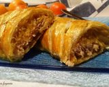 Foto del paso 4 de la receta: Trenza de trucha asalmonada con mermelada de cebolla a la naranja