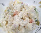 A picture of step 3 of Chicken Macaroni Salad.
