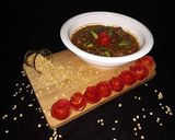 A picture of step 5 of Chana daal gosht.
