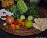 A picture of step 17 of Fattush salad.