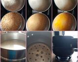 A picture of step 1 of Varan Bhaat.
