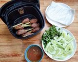Hình bước làm 3 của món Bánh tráng cuốn đơn giản tại nhà