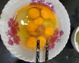 Hình bước làm 3 của món Bánh flan 🍮 vị trà xanh nước dừa