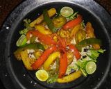 A picture of step 7 of Navratri sizzler plate (vegetarian dish).