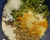 A picture of step 1 of Methi Gota.