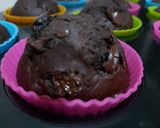 Csokidarabos banános muffin, vanília pudinggal recept fázis 5 fotója