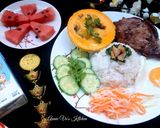 Hình bước làm 4 của món Cơm sườn chả trứng