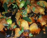 A picture of step 7 of Aloo Baingan.