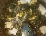 A picture of step 3 of Palak paneer.
