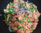 A picture of step 1 of Peri Peri masala oats.