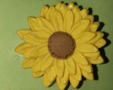 A picture of step 5 of Cake with meringue buttercream frosting & Fondant flowers.