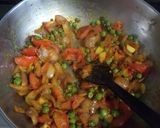 A picture of step 1 of Paneer bhujia.