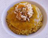 Foto del paso 15 de la receta Risotto de bogavante al azafrán con velo de su jugo