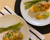 Foto langkah ke 7 dari resep Cheesy chicken veg with Avocados sauce (RENDAH KARBOHIDRAT).