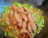 Φωτογραφία βήματος 14 της συνταγής Μοσχάρι stir-fry με σπαράγγια C&G