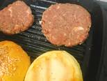 Beef patty, hamburger chuẩn như hàng bước làm 4 hình