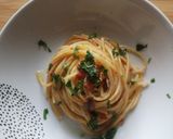 Foto del passaggio 2 della ricetta #620 Spaghetti con alici e 'nduja 🍝🐟🌶️