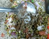 A picture of step 3 of Sprouts Bhel.
