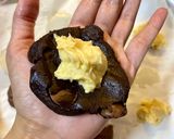 صورة لخطوة 11 من وصفة كوكيز نيويورك دبل تشوكلت (بحشو الشوكلت سبريد) 🍪