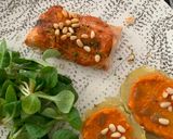 A picture of step 4 of ☆Salmon Fillets with Red Pesto, Roasted in the Air Fryer☆.