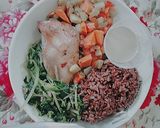 Hình bước làm 5 của món Eat clean 2 - Cơm gạo lứt châu âu