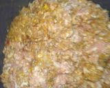 A picture of step 1 of Kachri qeema.