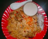 A picture of step 11 of Mutton Yakhni Pulao.