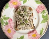 A picture of step 4 of Creamy Walnut Mushroom 🍄‍🟫 Toast.