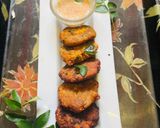 A picture of step 6 of Parippu Vada kearala special Tea Time snack.