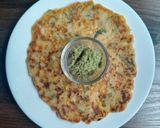 A picture of step 5 of Jowar uttapam.