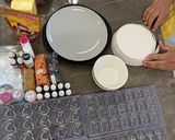 Foto del paso 1 de la receta: Bombones de chocolate con relleno de chapulín
