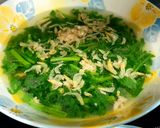 Hình bước làm 3 của món Canh tần ô thịt xay tép khô