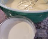 A picture of step 4 of Easy Basque Cheesecake.
