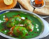 A picture of step 6 of Hariyali Dum Aloo.