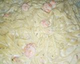 Foto langkah ke 10 dari resep Fettucine Carbonara Gapake Ribet dan Tanpa Cream.