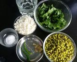 A picture of step 1 of Oil free moongdal aur spinach ka dosa.