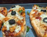 A picture of step 6 of Pizza boats.
